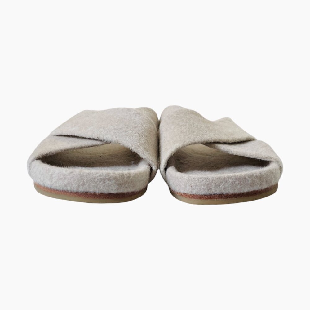 Lauren Manoogian Alpaca Criss Cross Slide Sandals - Picture 7 of 13